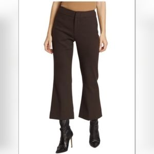 Vince brown kick flare crop pants size 4